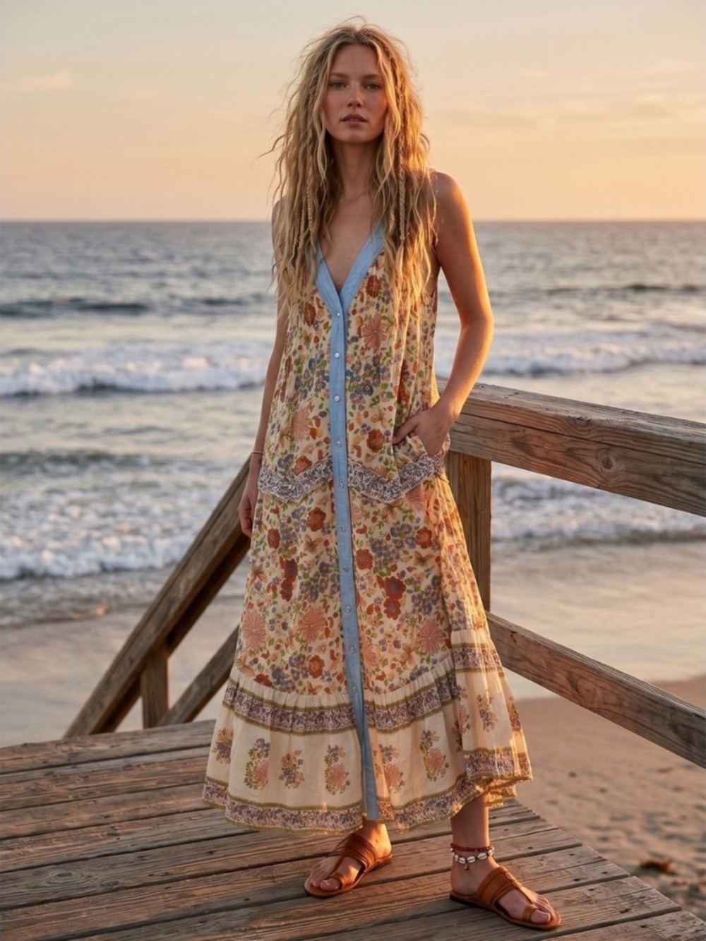 Free People maxi dress -M-
